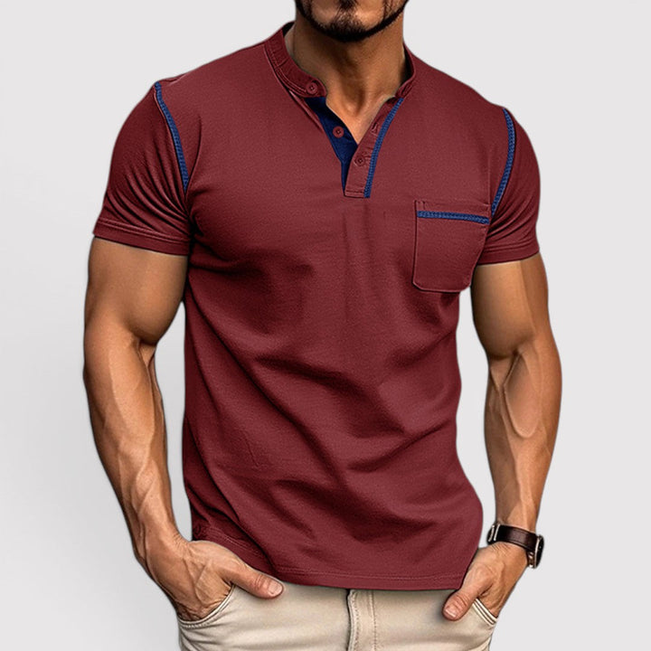 Michael Sydney men's t-shirt with chest pocket, front view