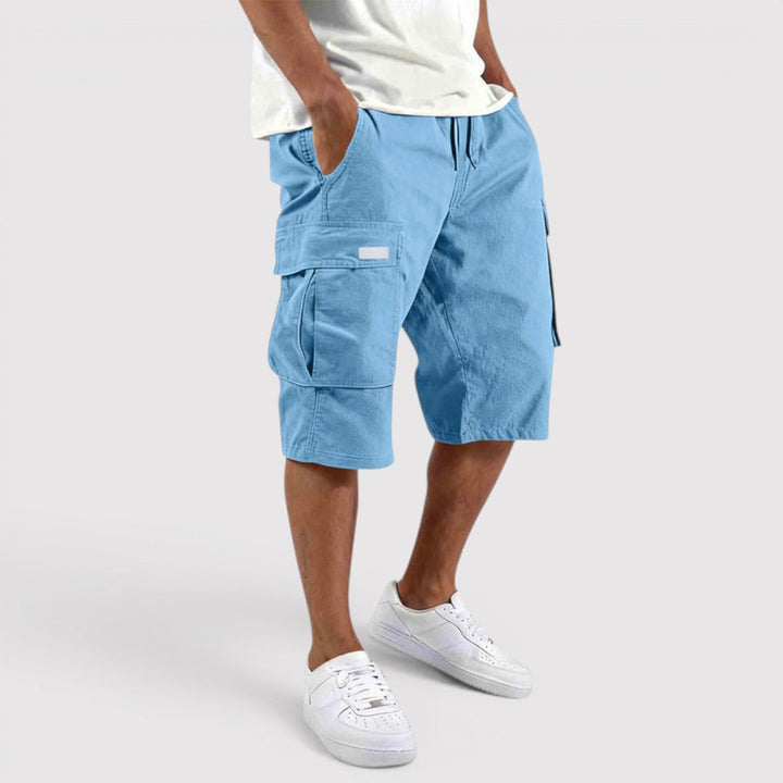 Michael Sydney men's cargo shorts, front view