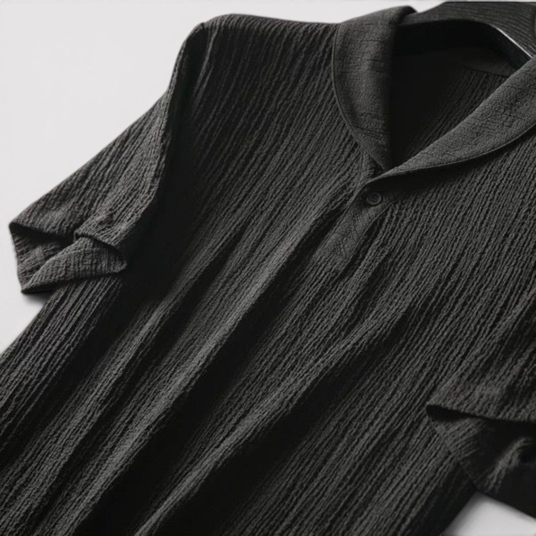 Michael Sydney men's short sleeve top and pants set, front view