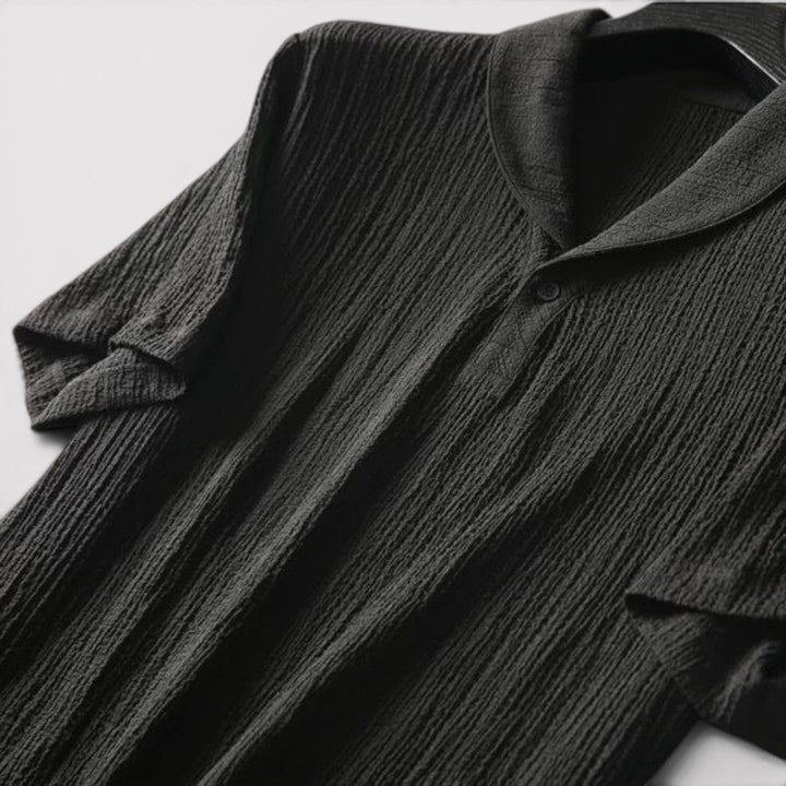 Michael Sydney men's short sleeve top and pants set, front view