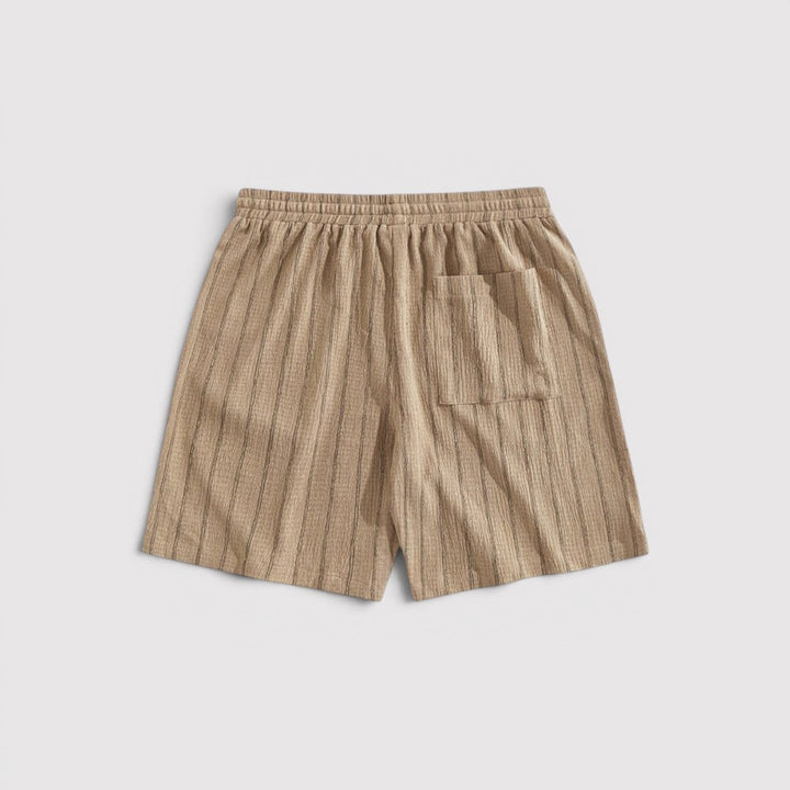 Michael Sydney men's striped shorts, front view