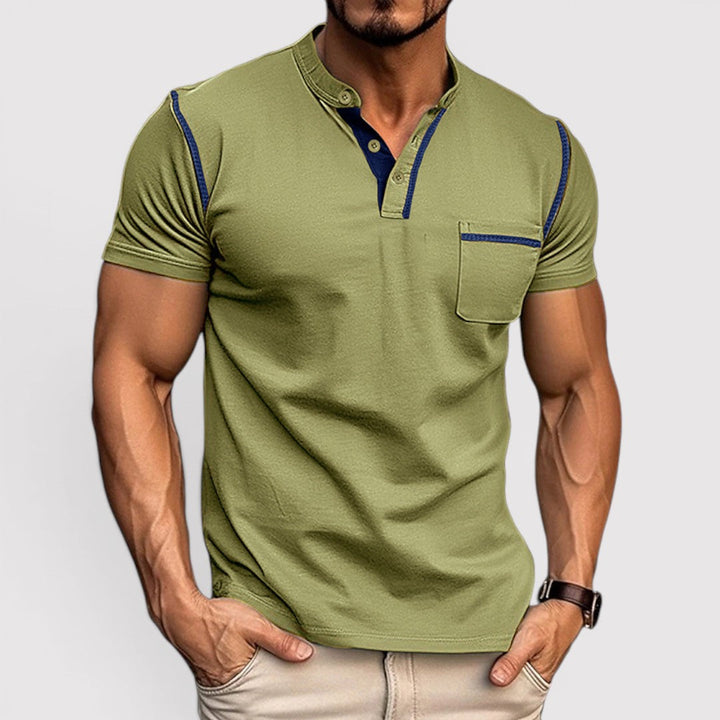 Michael Sydney men's t-shirt with chest pocket, front view