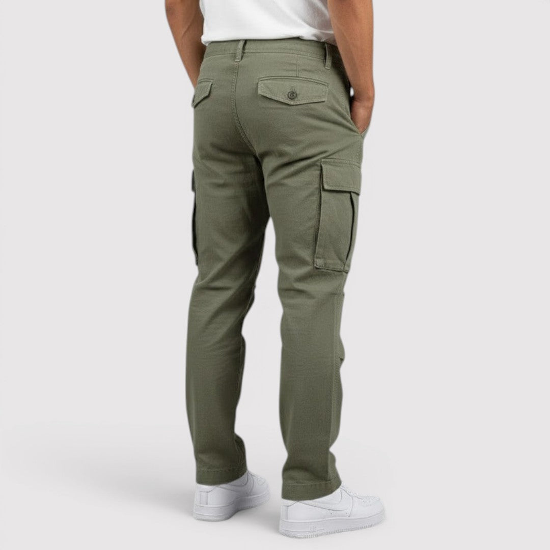 Michael Sydney men's lightweight cargo pants, front view