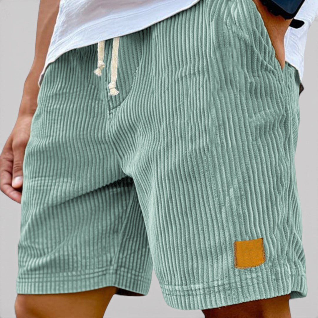 Michael Sydney men's textured shorts, front view