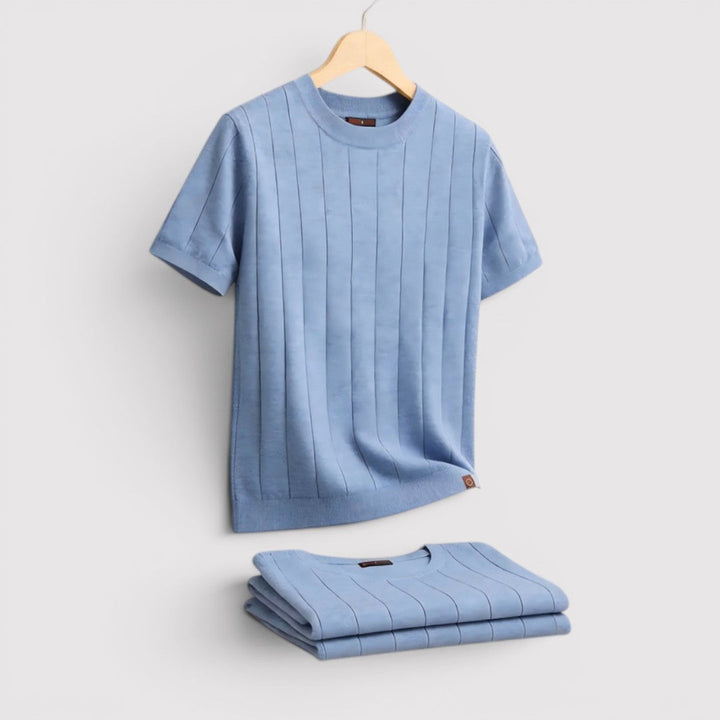 Michael Sydney men's knit tee, front view