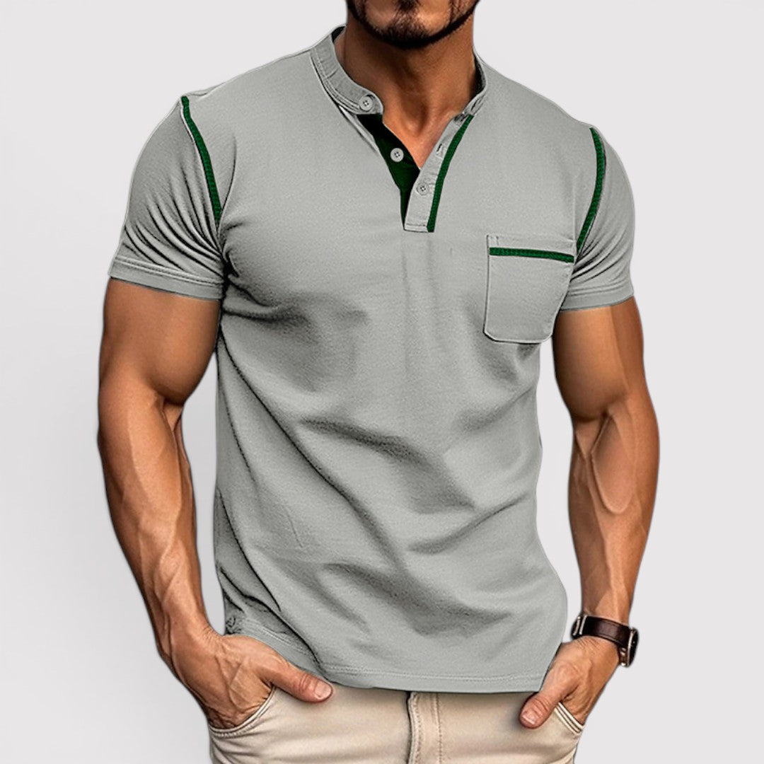 Michael Sydney men's t-shirt with chest pocket, front view