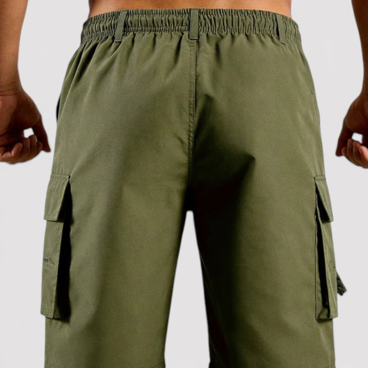 Michael Sydney men's cargo shorts, front view