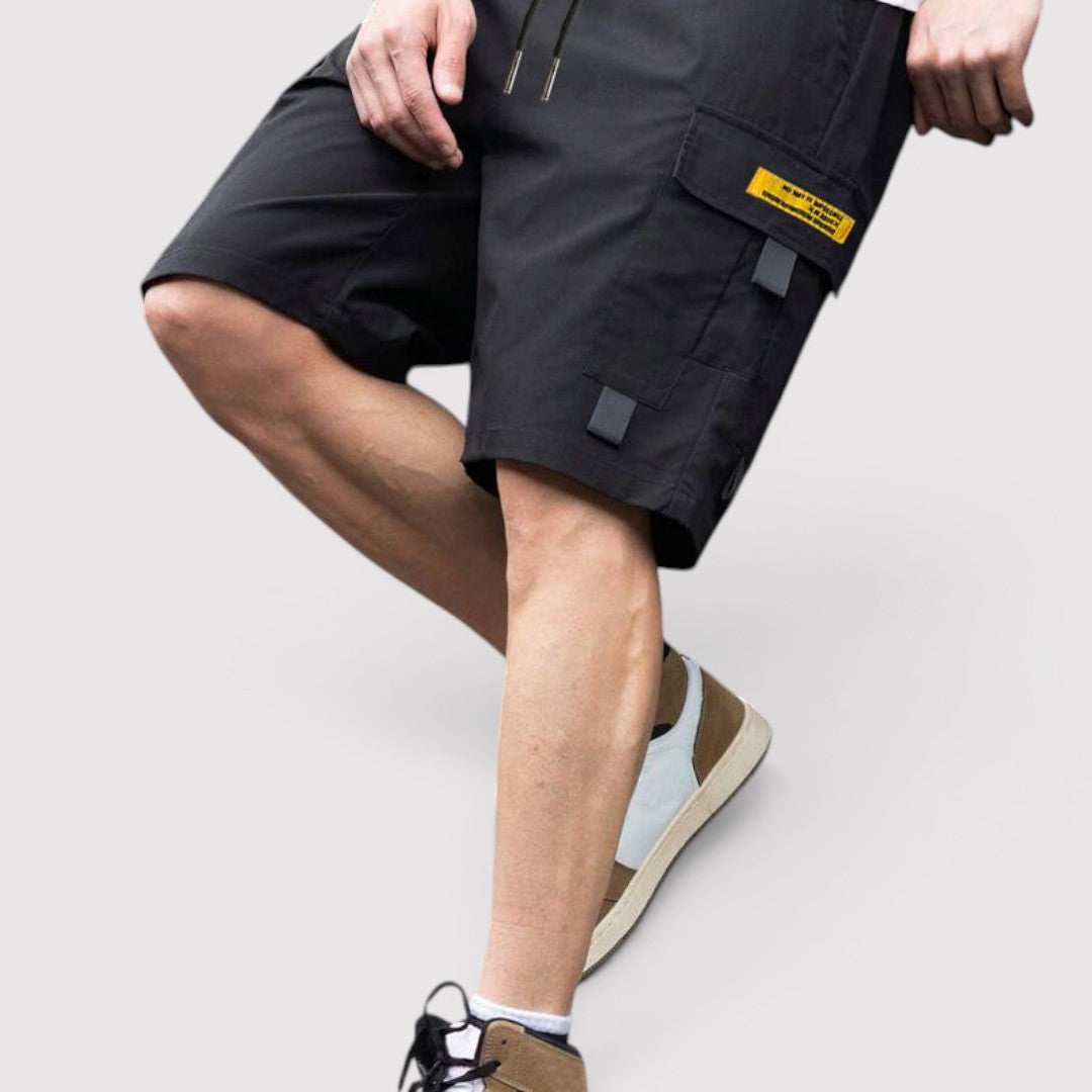 Michael Sydney men's cargo shorts, front view