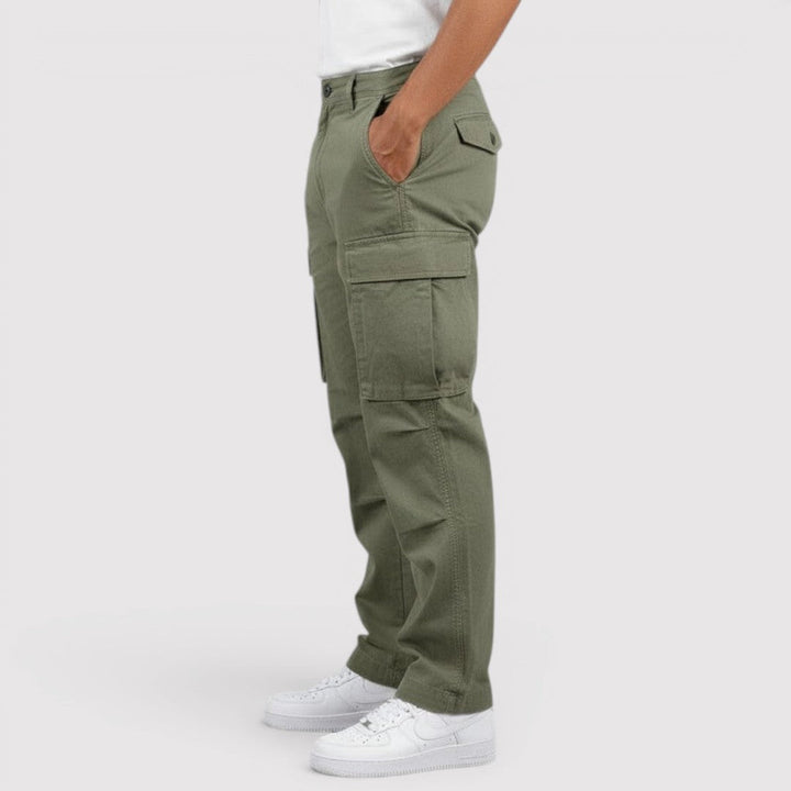 Michael Sydney men's lightweight cargo pants, front view