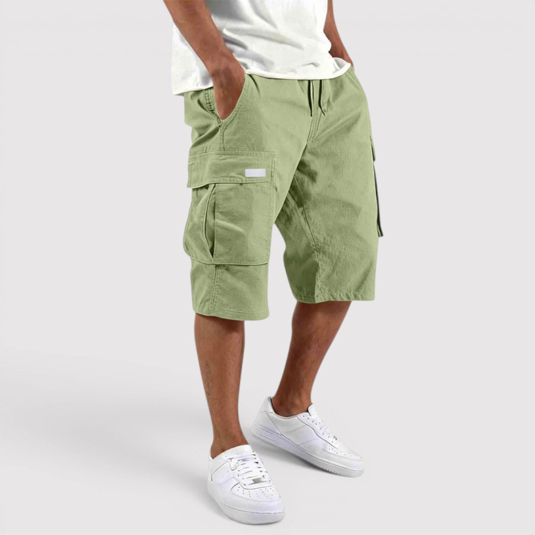 Michael Sydney men's cargo shorts, front view