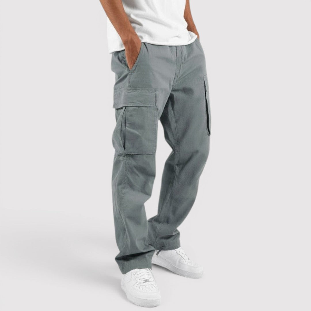 Michael Sydney men's lightweight cargo pants, front view