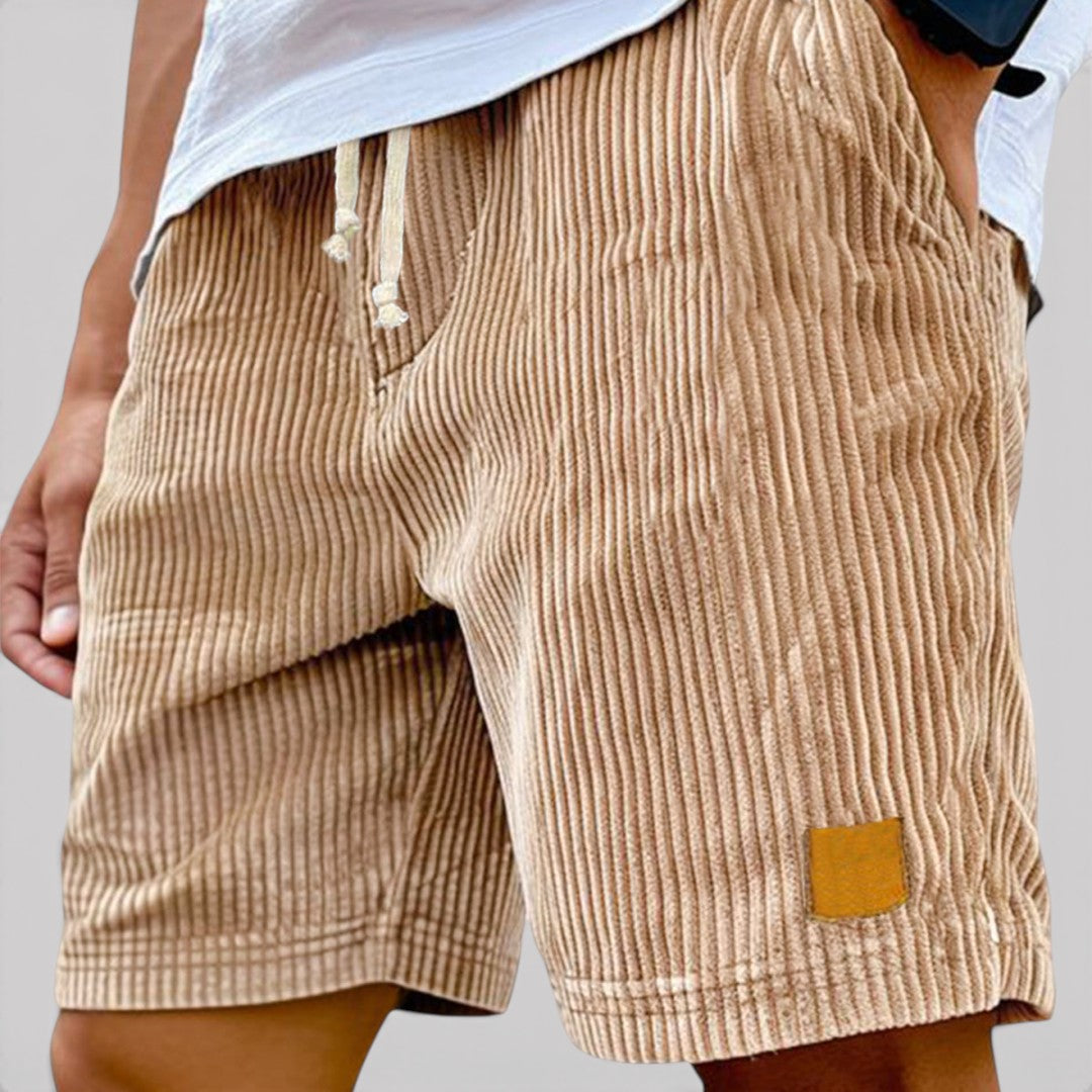 Michael Sydney men's textured shorts, front view