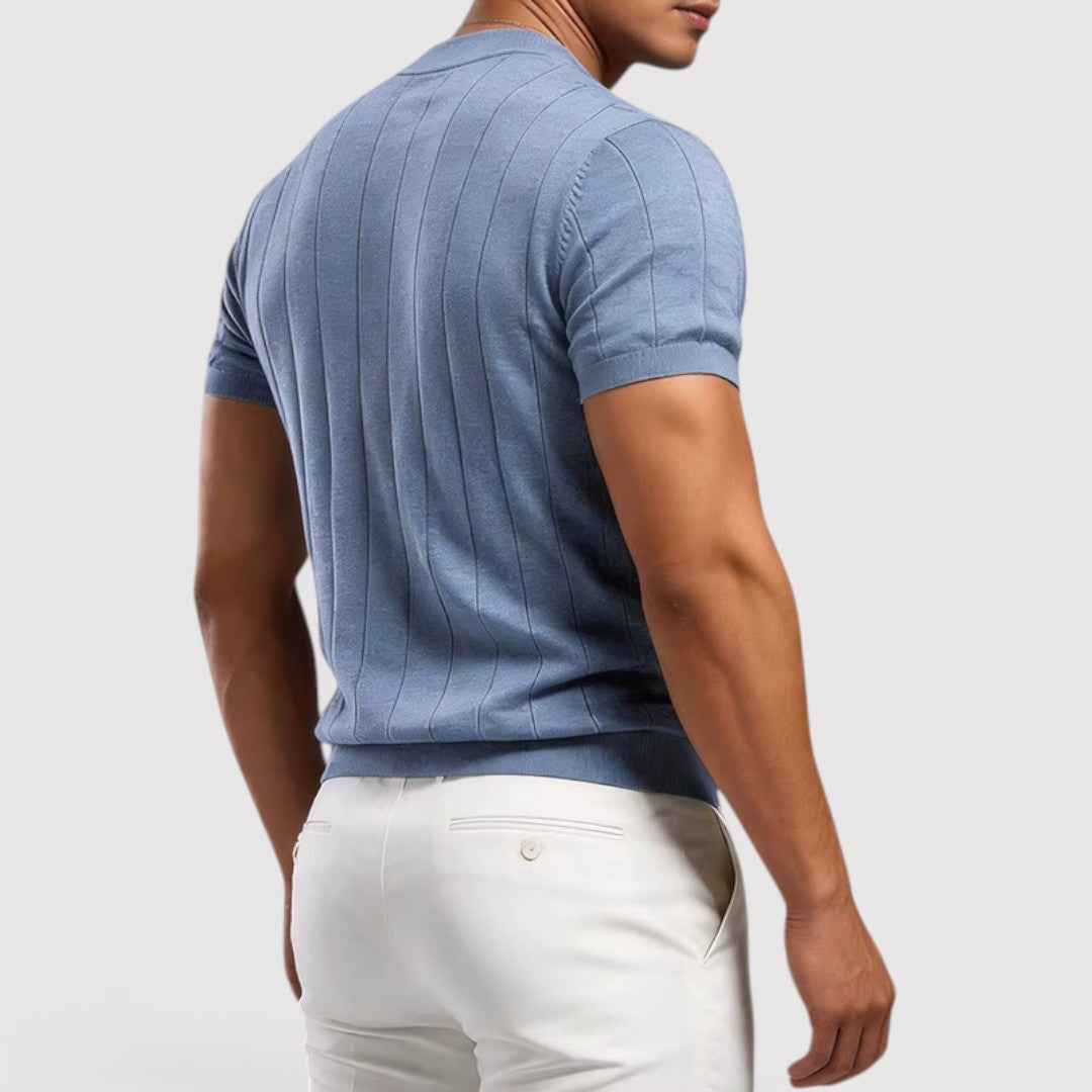 Michael Sydney men's knit tee, front view