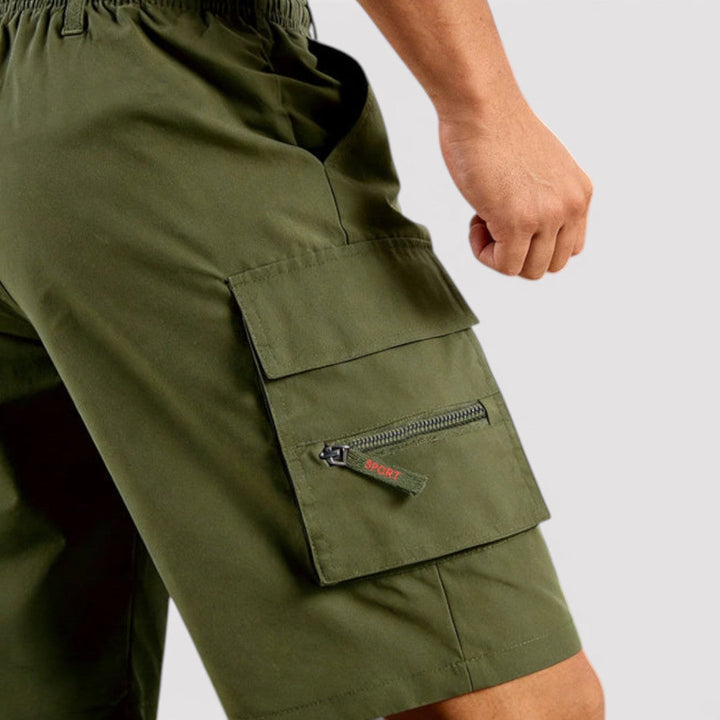 Michael Sydney men's cargo shorts, front view