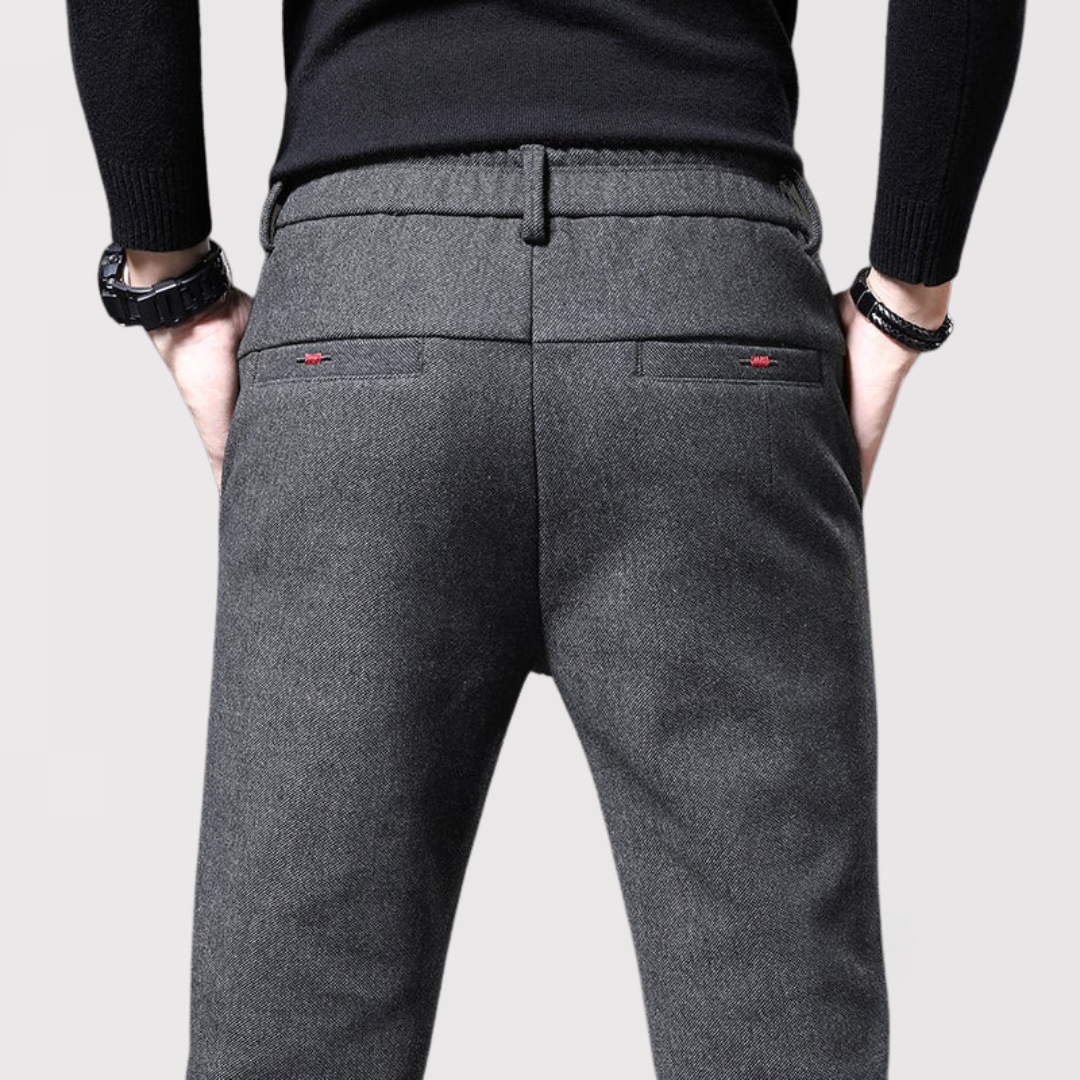 Michael Sydney men's slim tapered pants, front view