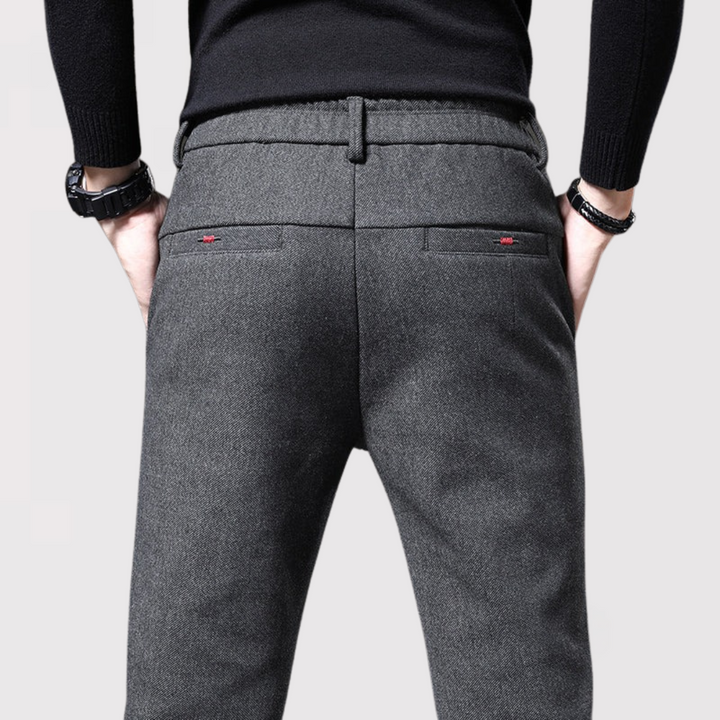 Michael Sydney men's slim tapered pants, front view