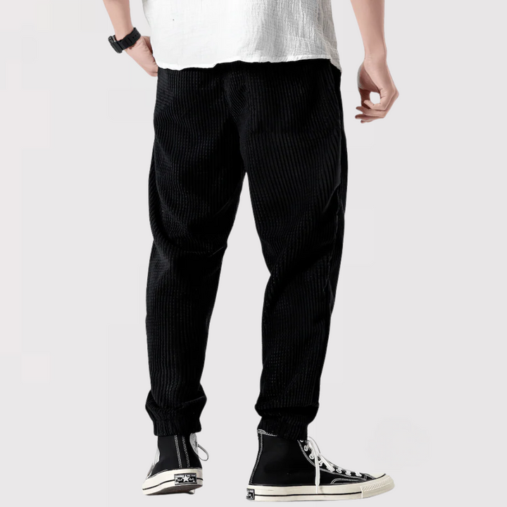 Michael Sydney men's textured pants, front view