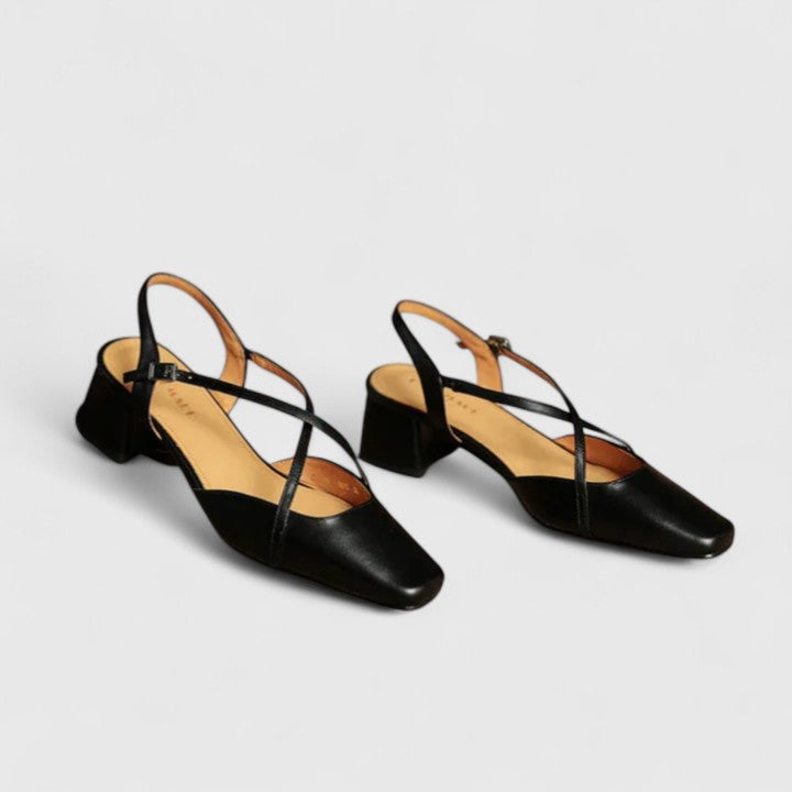 Nicole™ | Cross Strap Slingback Flats