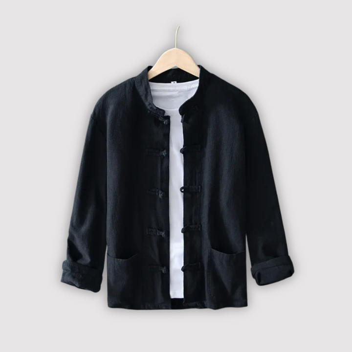 Michael Sydney men's airy long sleeve shirt, front view