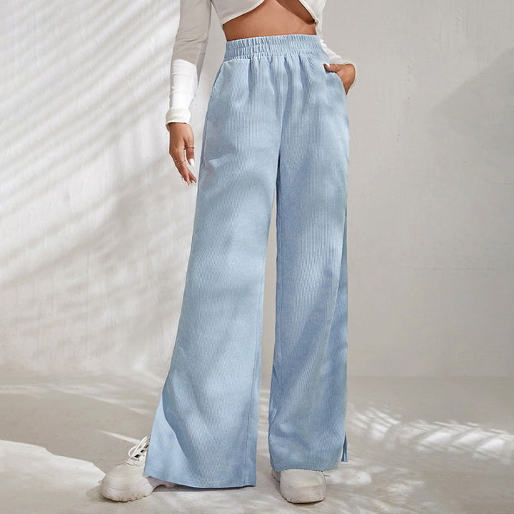 Yvette™ | Wide-Leg Ribbed Joggers