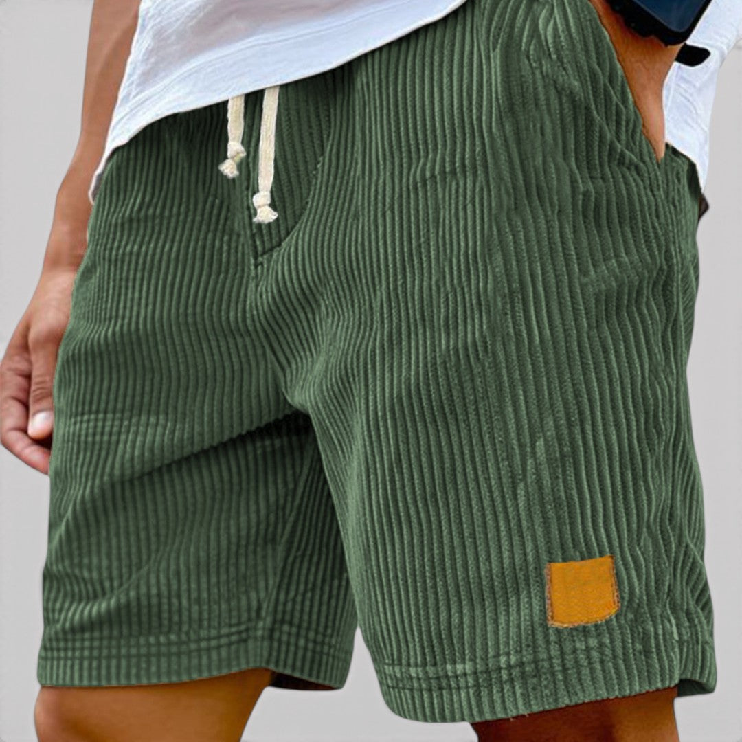 Michael Sydney men's textured shorts, front view