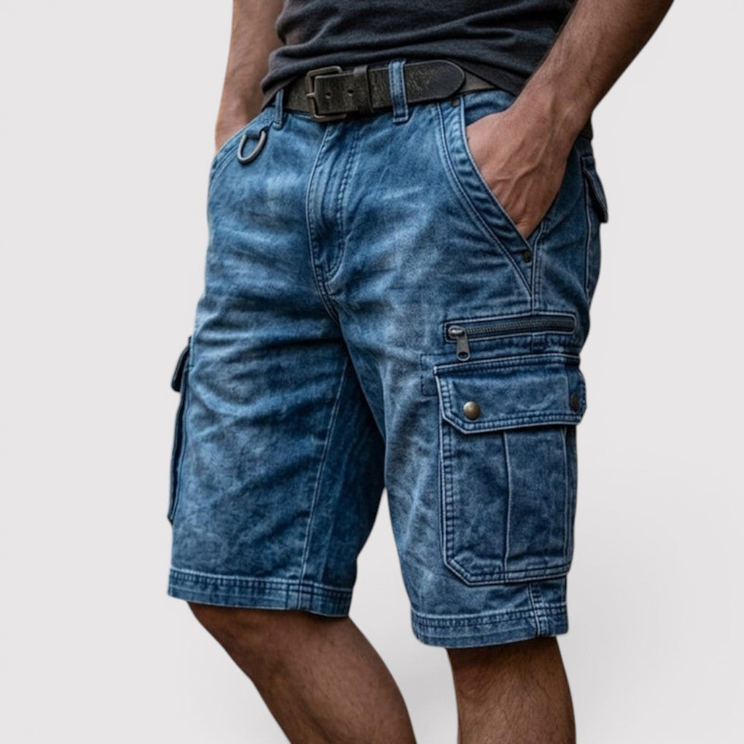 Michael Sydney men's cargo shorts, front view