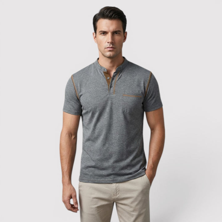 Michael Sydney men's t-shirt with chest pocket, front view