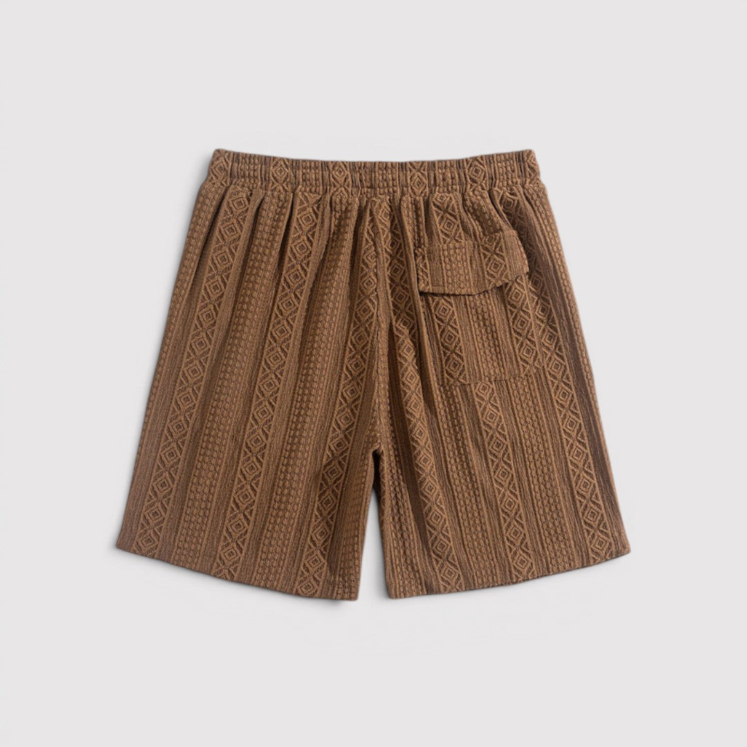 Michael Sydney men's knit shorts, front view
