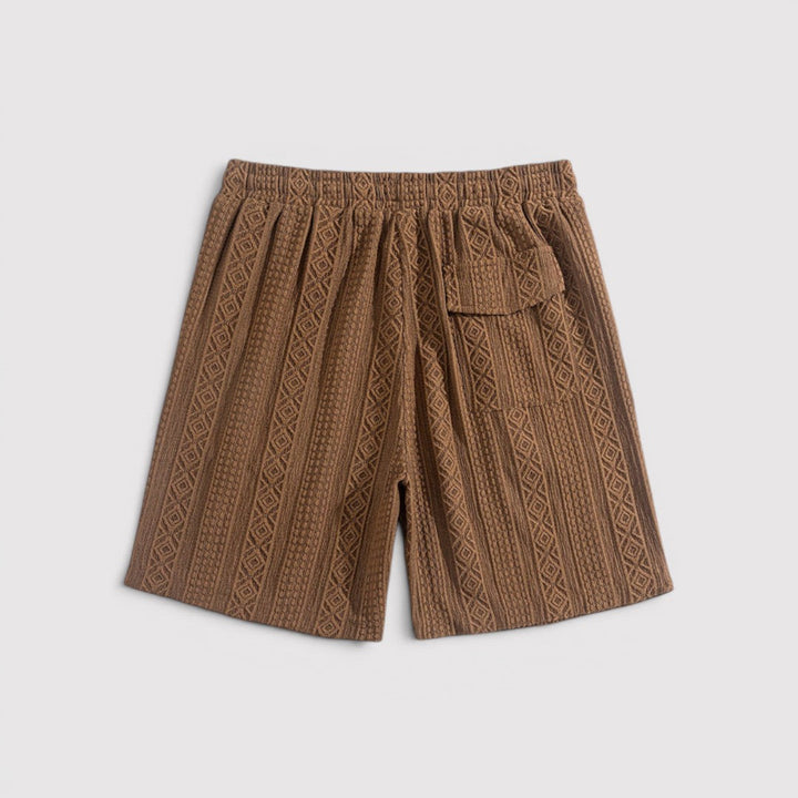 Michael Sydney men's knit shorts, front view