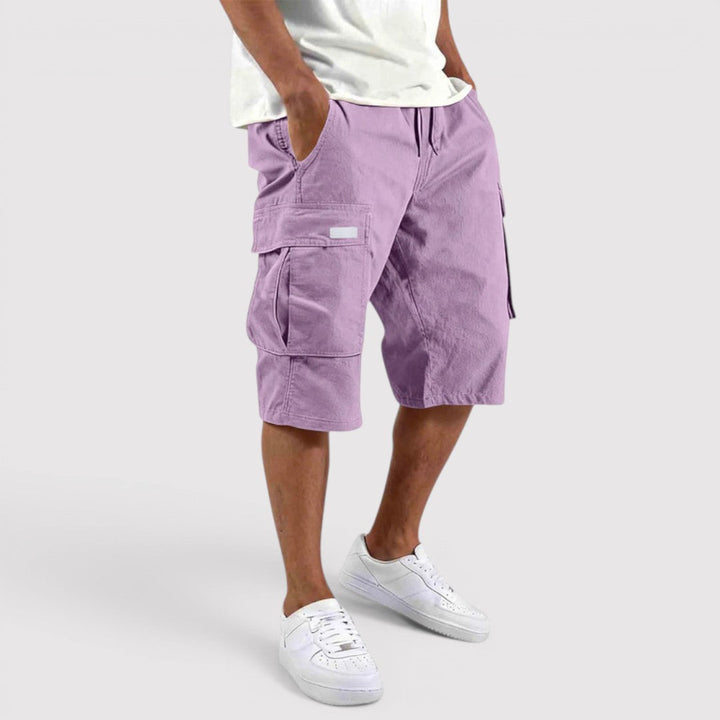 Michael Sydney men's cargo shorts, front view