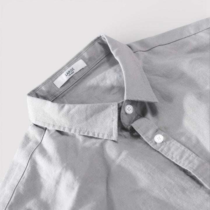 Michael Sydney men's shirt with roll-up sleeves, front view