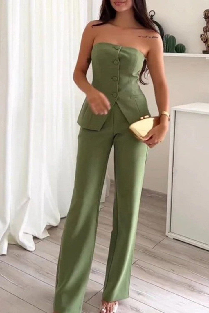 Carol™ | Sleeveless Button Set