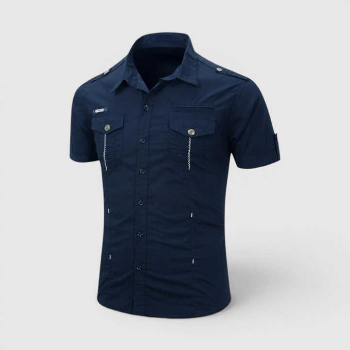 Michael Sydney men's utility shirt, front view