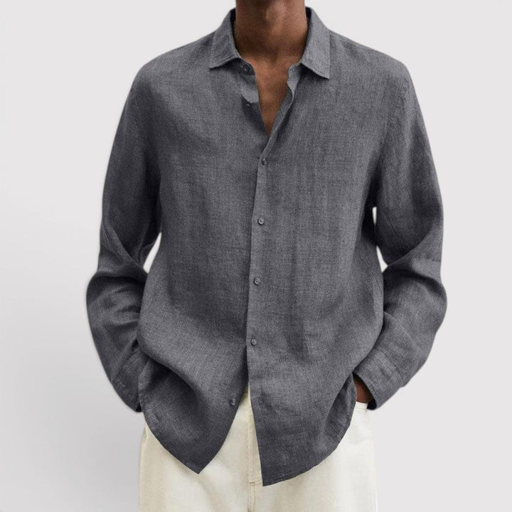 Michael Sydney men's breathable long sleeve shirt, front view