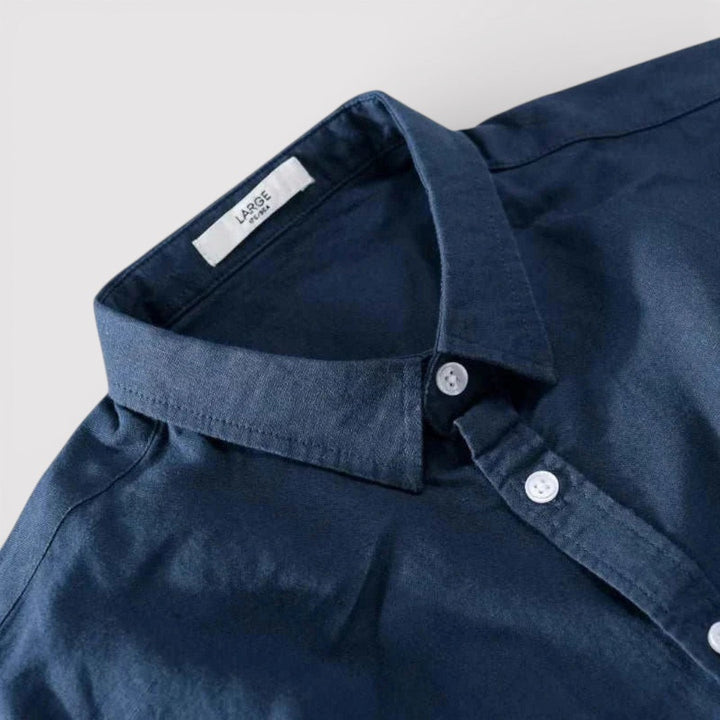 Michael Sydney men's shirt with roll-up sleeves, front view