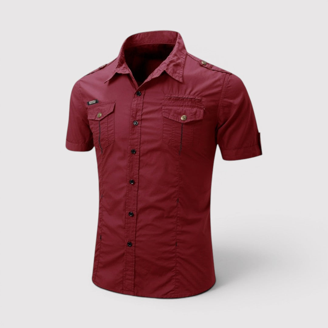 Michael Sydney men's utility shirt, front view