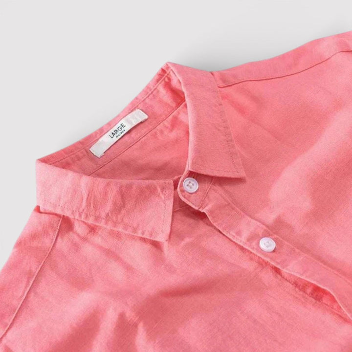 Michael Sydney men's shirt with roll-up sleeves, front view
