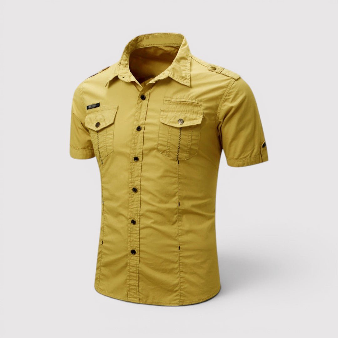 Michael Sydney men's utility shirt, front view