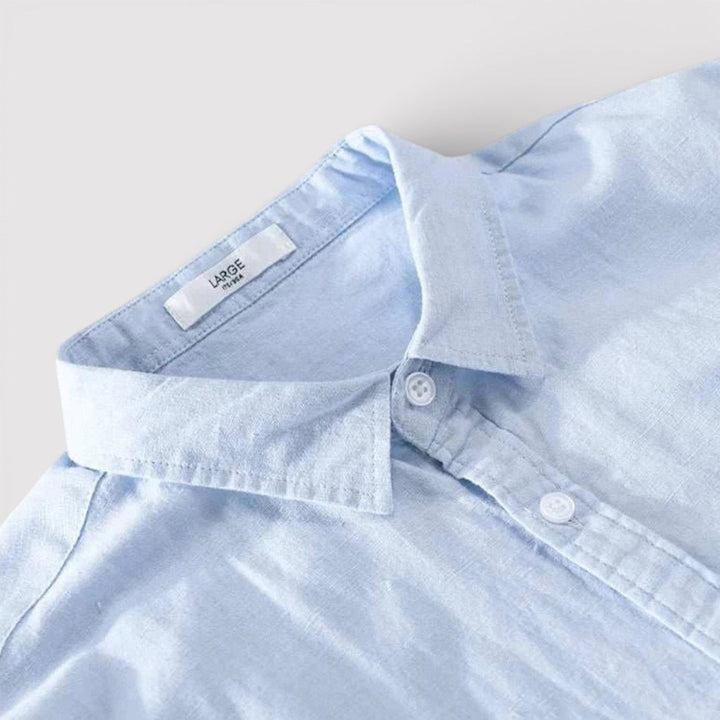Michael Sydney men's shirt with roll-up sleeves, front view