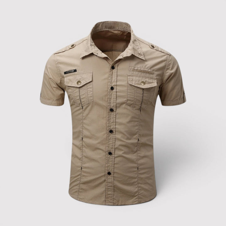 Michael Sydney men's utility shirt, front view