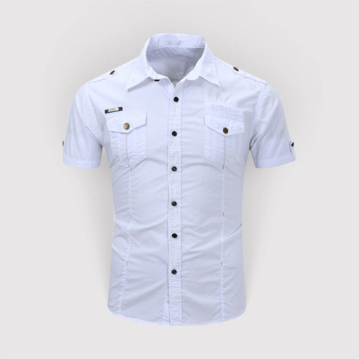 Michael Sydney men's utility shirt, front view