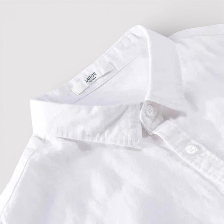 Michael Sydney men's shirt with roll-up sleeves, front view