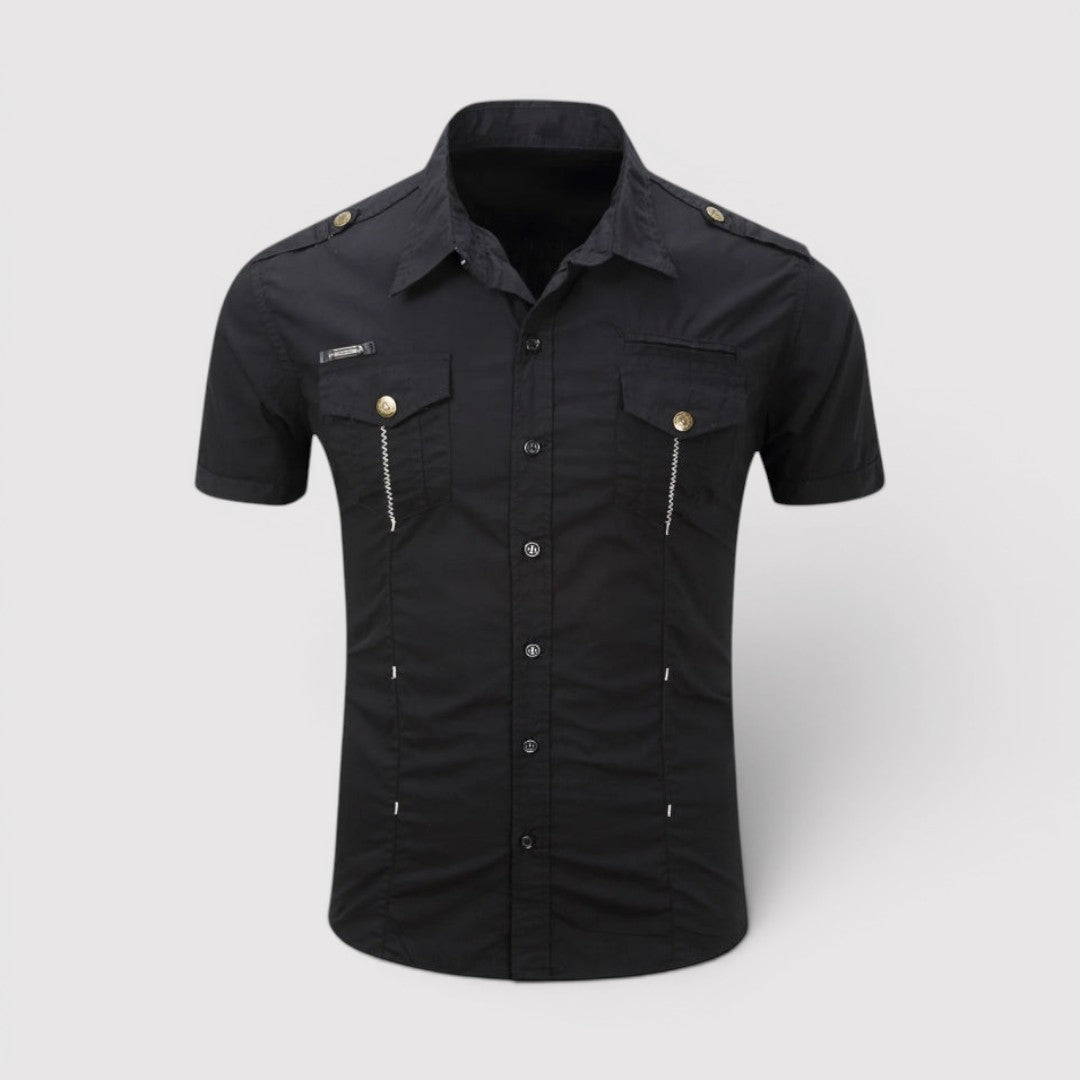 Michael Sydney men's utility shirt, front view