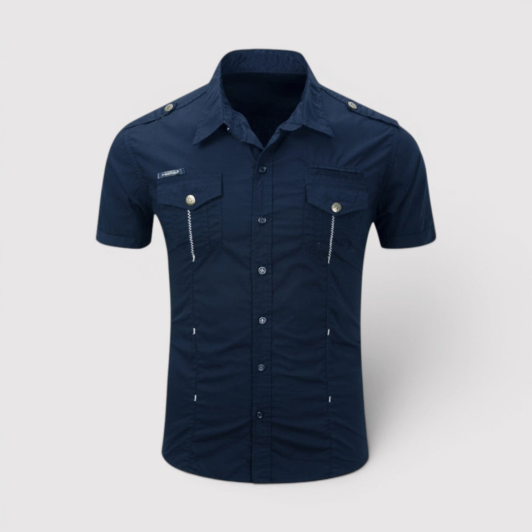 Michael Sydney men's utility shirt, front view
