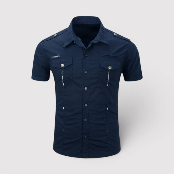 Michael Sydney men's utility shirt, front view