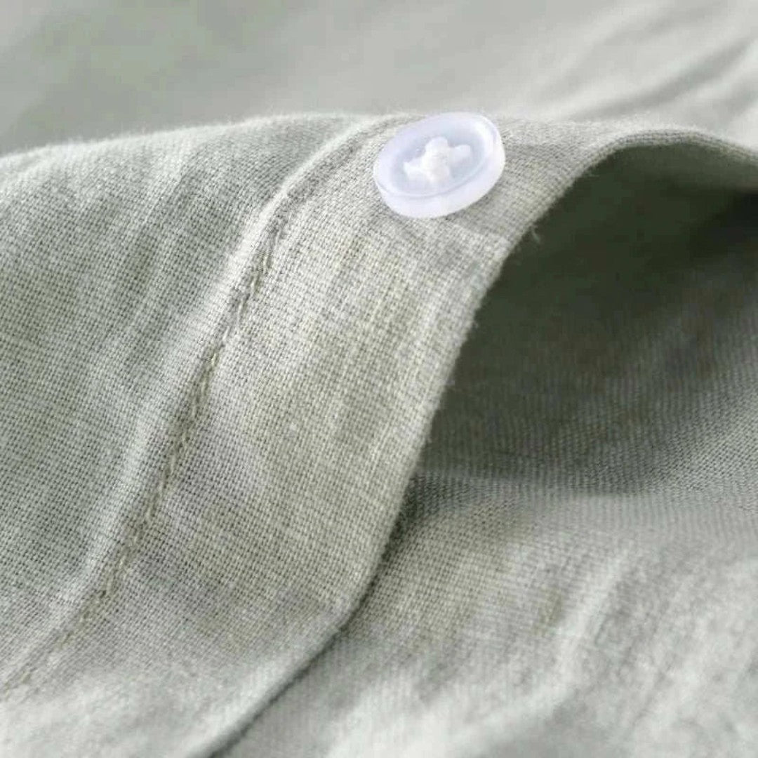 Michael Sydney men's shirt with roll-up sleeves, front view