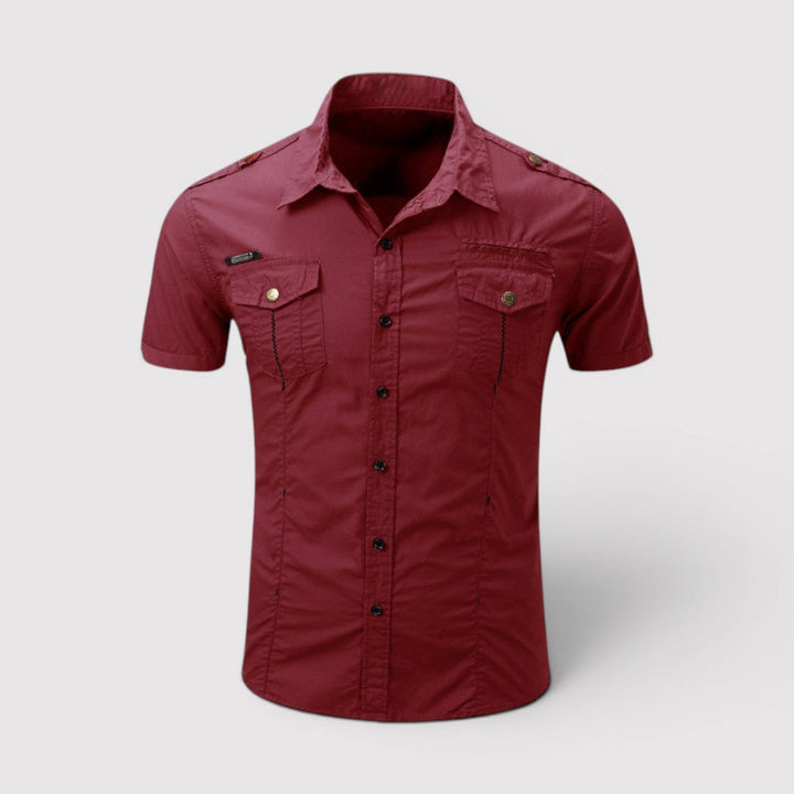 Michael Sydney men's utility shirt, front view