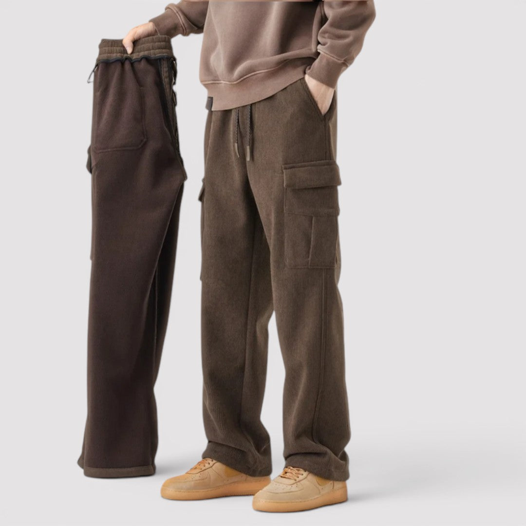 Michael Sydney men's cargo pants, front view