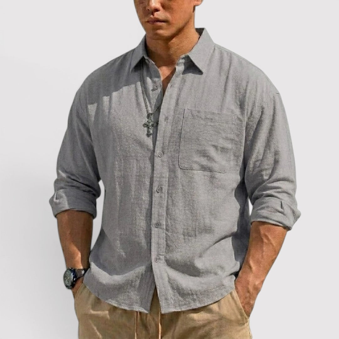 Michael Sydney men's long sleeve shirt, front view