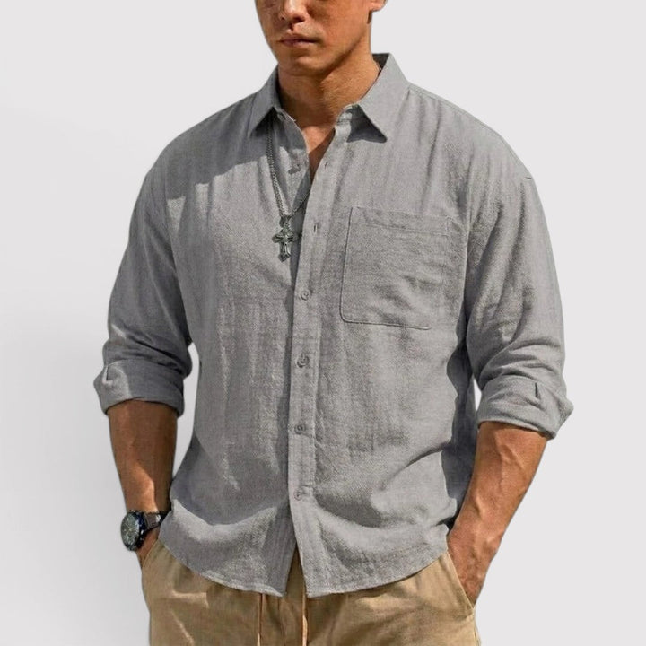 Michael Sydney men's long sleeve shirt, front view